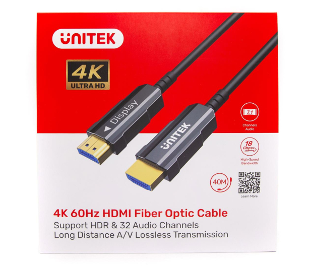 UNITEK Kabel HDMI 2.0 AOC 4K/60Hz 40m - 1172760 - zdjęcie 3
